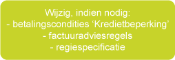 BTW aanpassen: AccountView - Wijzig kredietbeperking