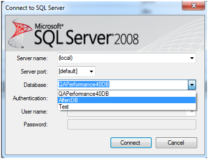 Connect To SQL Server