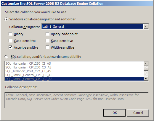Customize SQL Server