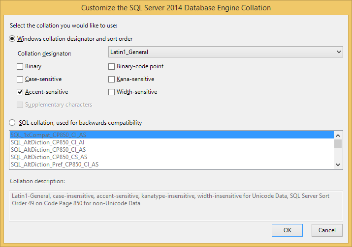 Customize SQL Server 2014