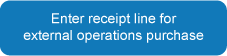 Enter receipt line for external operations purchase