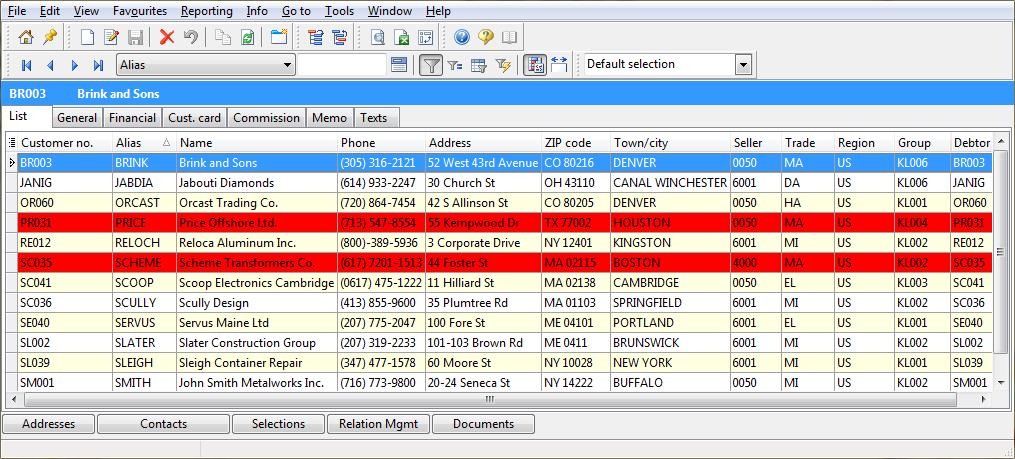 Conditional formatting