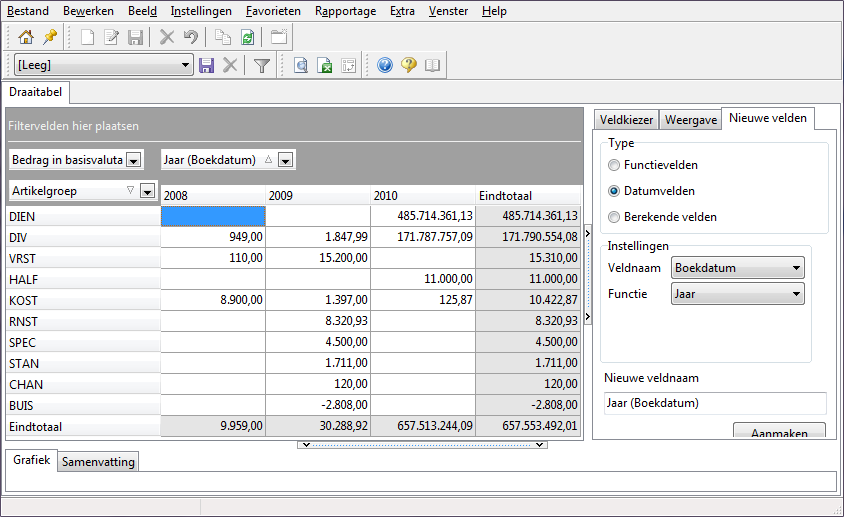 Draaitabel gegevens toevoegen