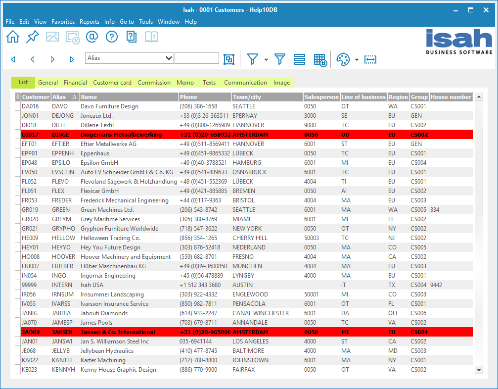 Conditional formatting