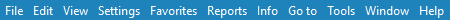 Menu bar